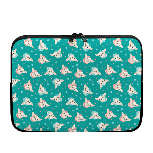 Chihuahua Puppy Pattern Print Laptop Sleeve