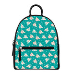 Chihuahua Puppy Pattern Print Leather Backpack