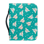 Chihuahua Puppy Pattern Print Leather Bible Cover