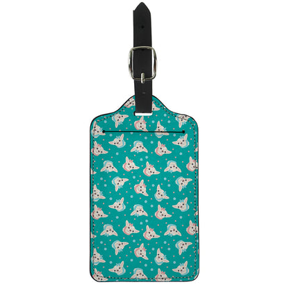 Chihuahua Puppy Pattern Print Luggage Tag