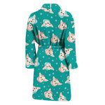 Chihuahua Puppy Pattern Print Men's Bathrobe