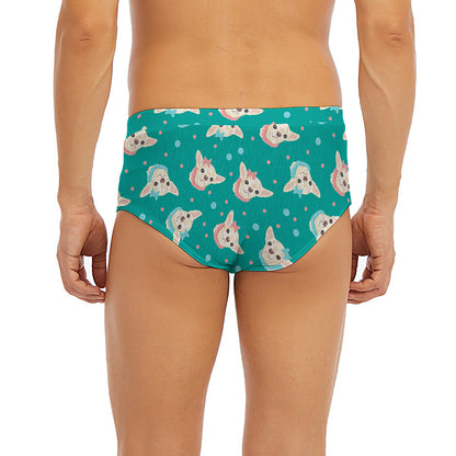 Chihuahua Puppy Pattern Print Men's Briefs