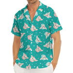 Chihuahua Puppy Pattern Print Men's Deep V-Neck Shirt