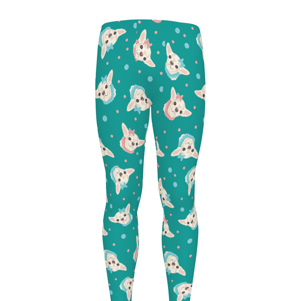 Chihuahua Puppy Pattern Print Men's leggings