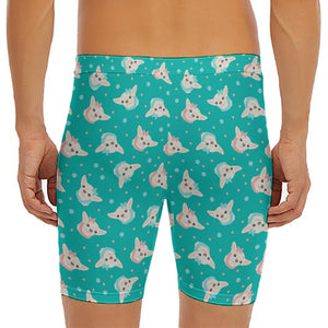 Chihuahua Puppy Pattern Print Men's Long Boxer Briefs