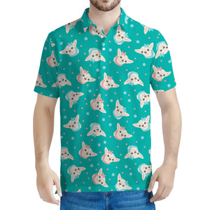 Chihuahua Puppy Pattern Print Men's Polo Shirt