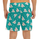 Chihuahua Puppy Pattern Print Men's Split Running Shorts