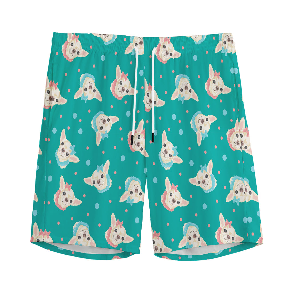 Chihuahua Puppy Pattern Print Men's Sports Shorts