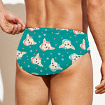 Chihuahua Puppy Pattern Print Men's Swim Briefs