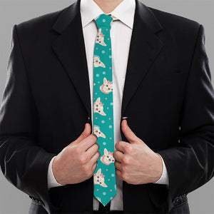 Chihuahua Puppy Pattern Print Necktie