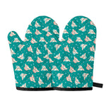 Chihuahua Puppy Pattern Print Oven Mitts