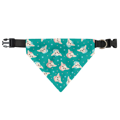 Chihuahua Puppy Pattern Print Over The Collar Dog Bandana