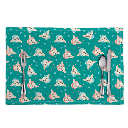 Chihuahua Puppy Pattern Print Placemat