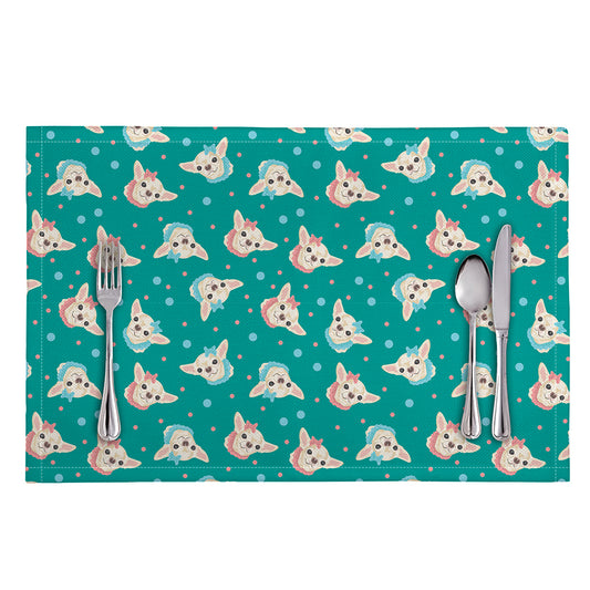 Chihuahua Puppy Pattern Print Placemat