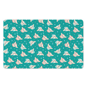 Chihuahua Puppy Pattern Print Polyester Doormat