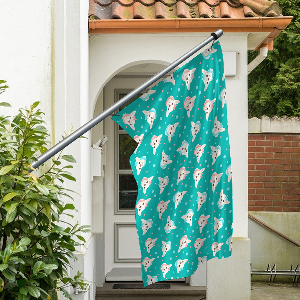 Chihuahua Puppy Pattern Print Polyester Flag