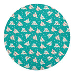 Chihuahua Puppy Pattern Print Round Blanket