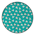 Chihuahua Puppy Pattern Print Round Floor Mat