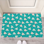 Chihuahua Puppy Pattern Print Rubber Doormat