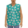 Chihuahua Puppy Pattern Print Sleeveless Baseball Jersey