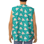 Chihuahua Puppy Pattern Print Sleeveless Baseball Jersey