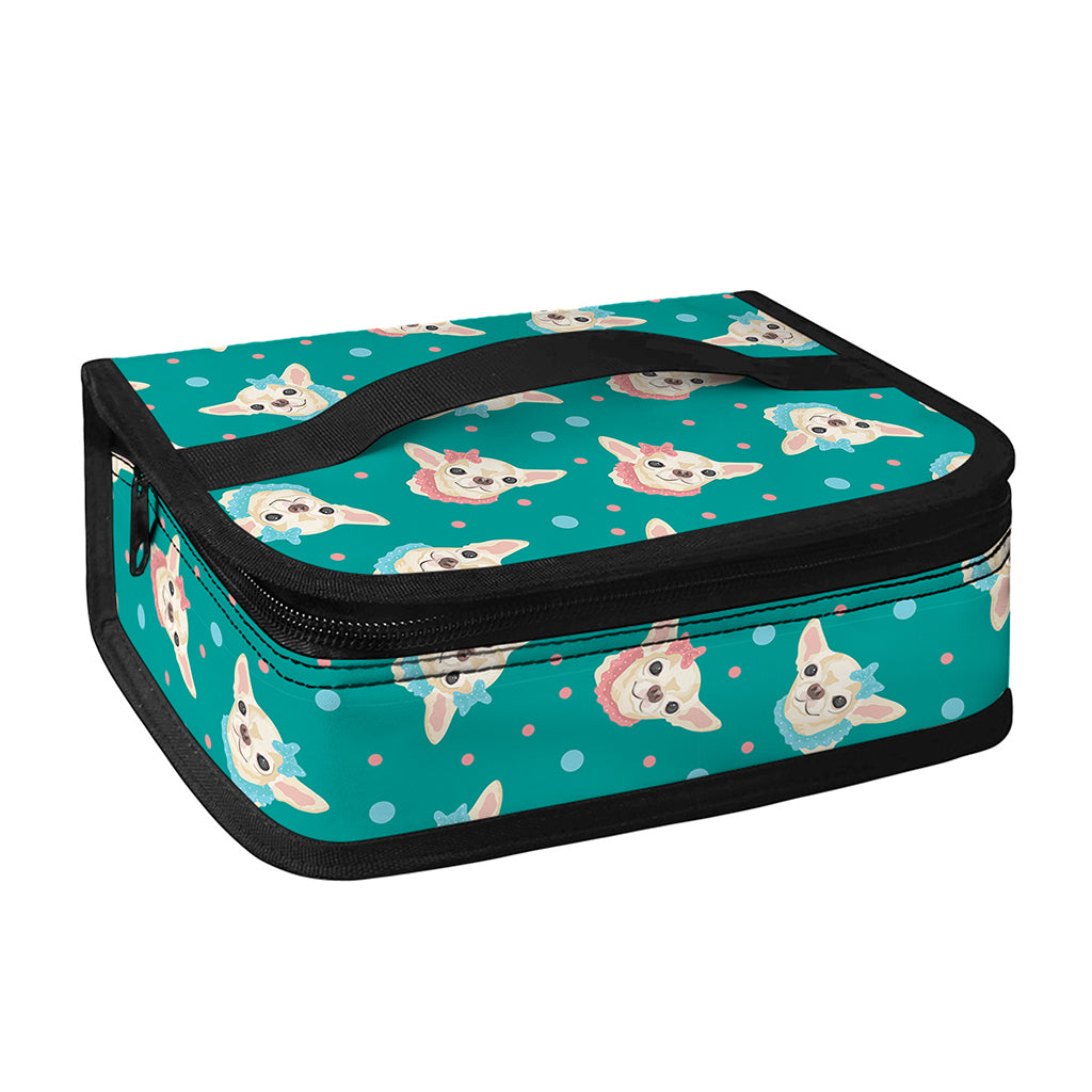 Chihuahua Puppy Pattern Print Small Lunch Bag