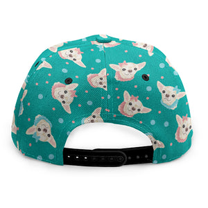 Chihuahua Puppy Pattern Print Snapback Cap