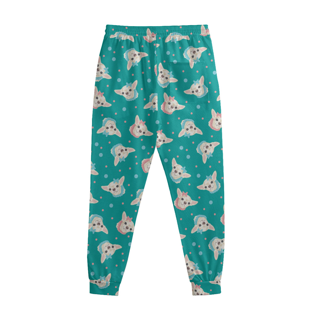 Chihuahua Puppy Pattern Print Sweatpants