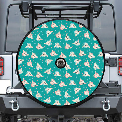 Chihuahua Puppy Pattern Print Tire Cover With Camera Hole