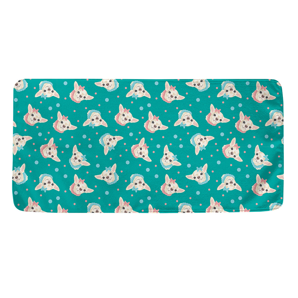 Chihuahua Puppy Pattern Print Towel