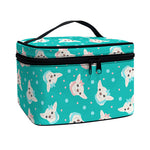 Chihuahua Puppy Pattern Print Travel Makeup Bag