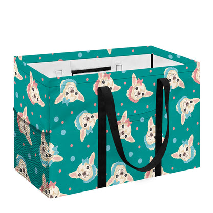 Chihuahua Puppy Pattern Print Utility Tote Bag