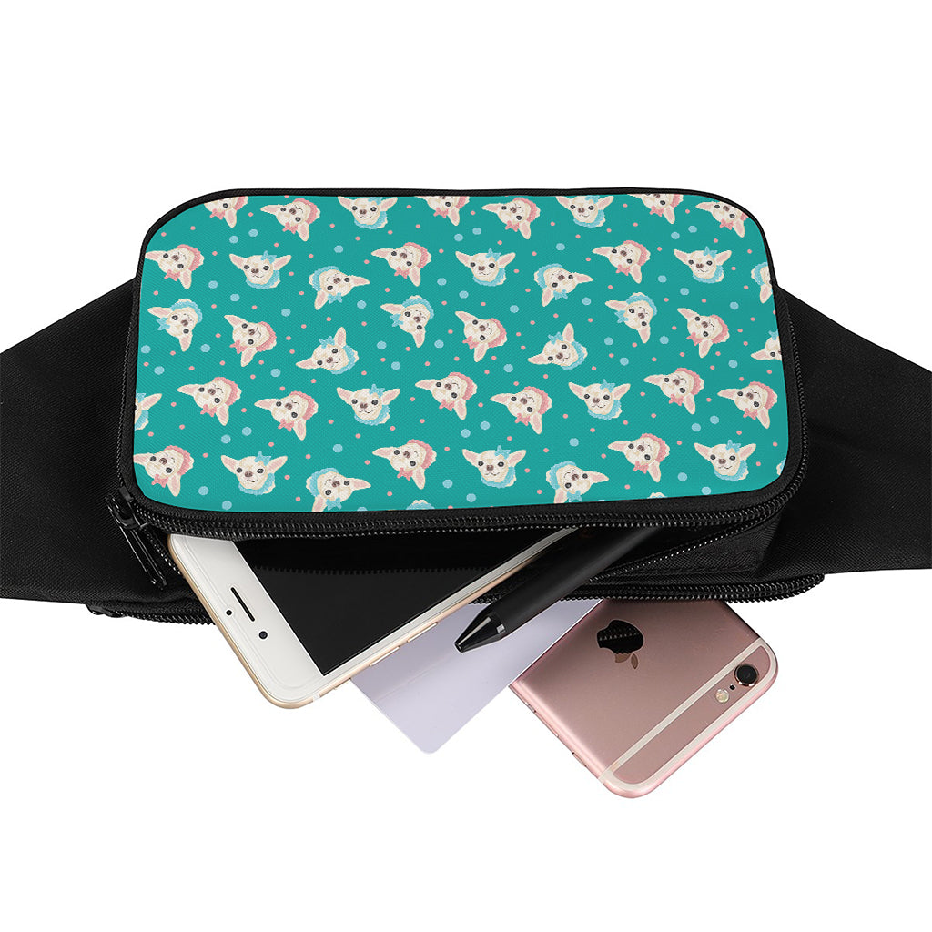 Chihuahua Puppy Pattern Print Waist Bag