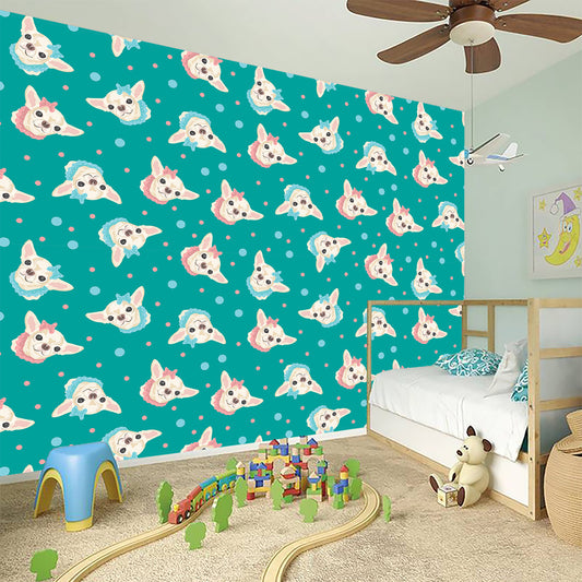 Chihuahua Puppy Pattern Print Wall Sticker