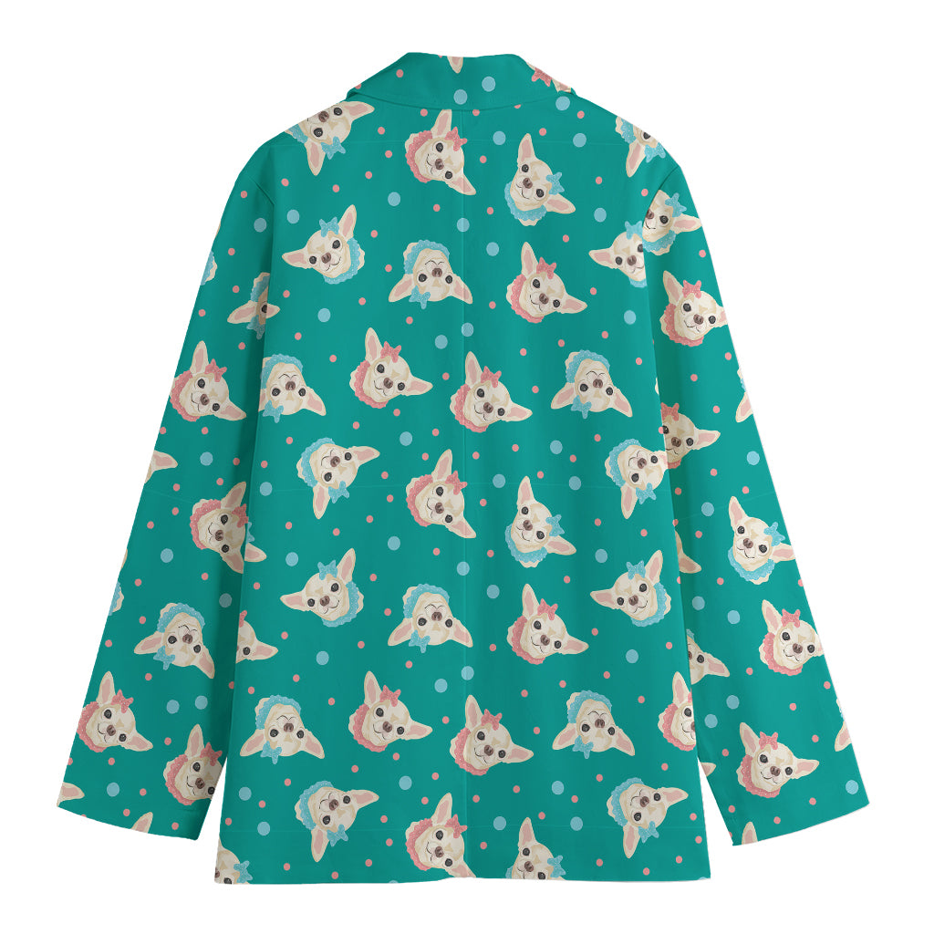 Chihuahua Puppy Pattern Print Women's Blazer