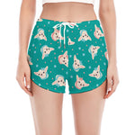 Chihuahua Puppy Pattern Print Women's Split Running Shorts