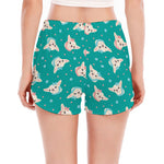 Chihuahua Puppy Pattern Print Women's Split Running Shorts