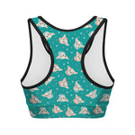 Chihuahua Puppy Pattern Print Women's Sports Bra