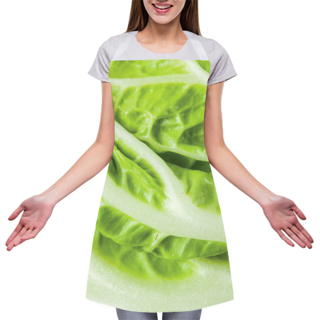 Chinese Cabbage Leaf Print Adjustable Apron