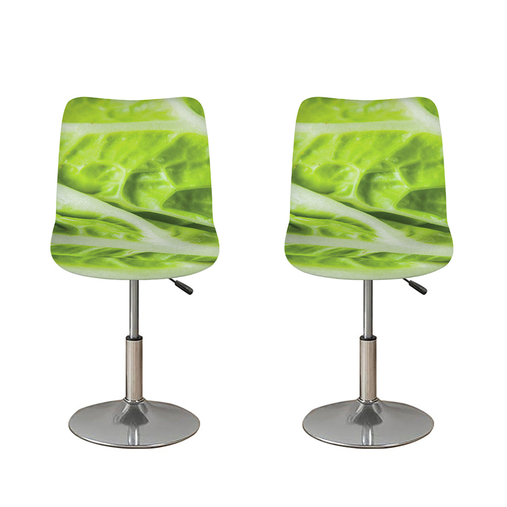 Chinese Cabbage Leaf Print Bar Stool Covers