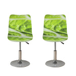 Chinese Cabbage Leaf Print Bar Stool Covers