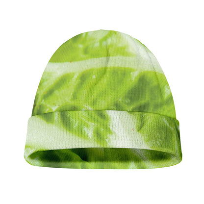 Chinese Cabbage Leaf Print Beanie