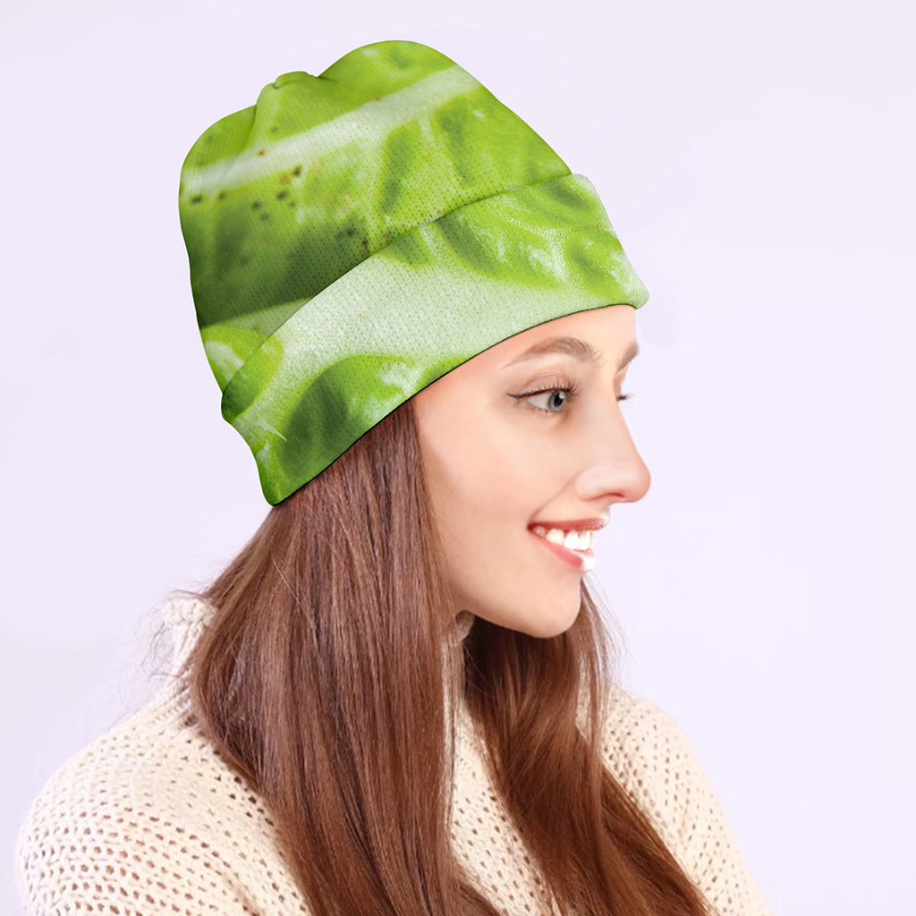Chinese Cabbage Leaf Print Beanie