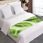 Chinese Cabbage Leaf Print Bed Runner
