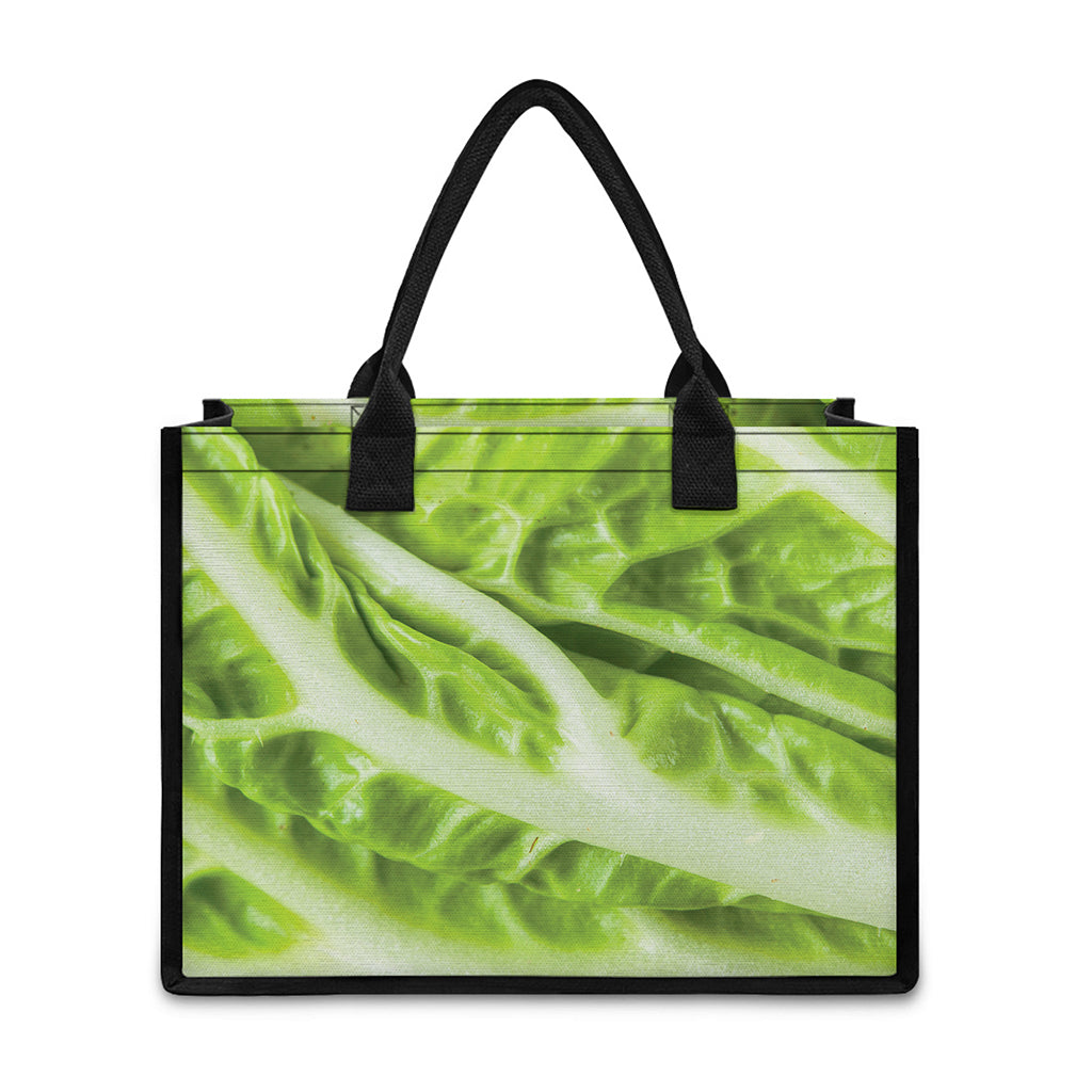 Chinese Cabbage Leaf Print Canvas Tote Bag