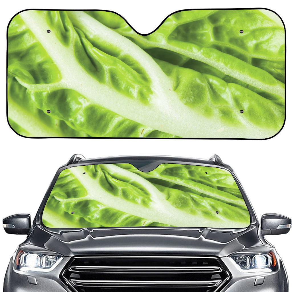 Chinese Cabbage Leaf Print Car Windshield Sun Shade