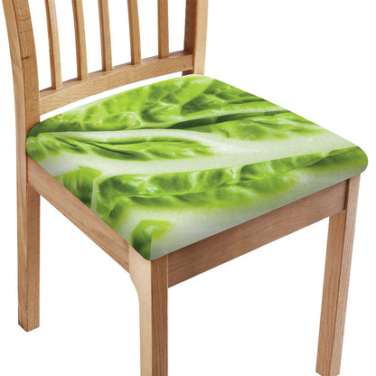 Chinese Cabbage Leaf Print Chair Cushion Cover