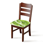 Chinese Cabbage Leaf Print Chair Cushion Cover