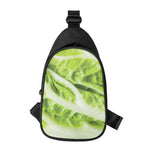Chinese Cabbage Leaf Print Chest Bag