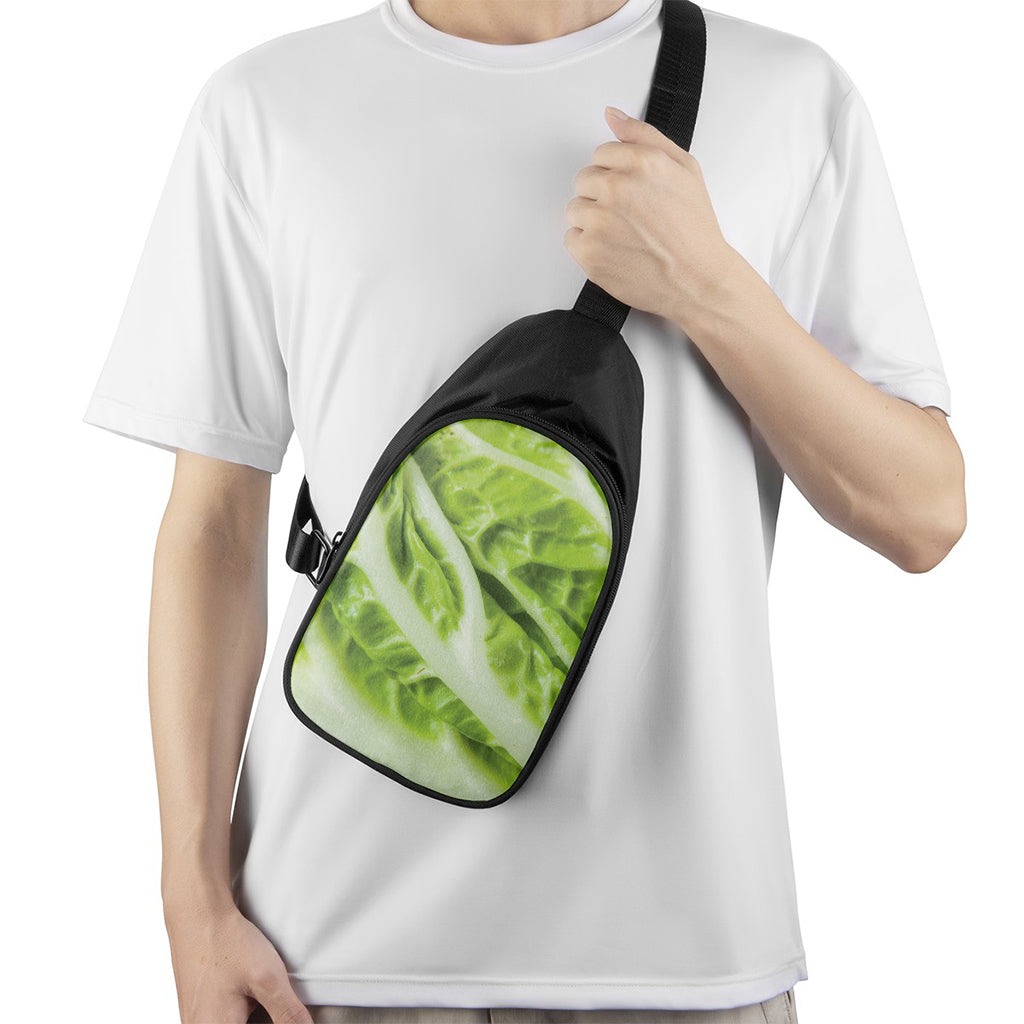 Chinese Cabbage Leaf Print Chest Bag